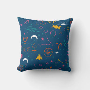Mystieke Symbolen en Constellaties Patroon Kussen