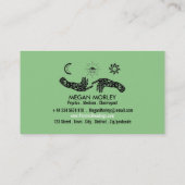 Mystieke symbolen, psychische leesloyaliteit visitekaartje (Achterkant)