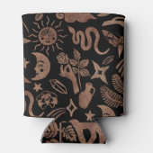 Mystieke symbolen: slang, zon, maan. blikjeskoeler (Achterkant)