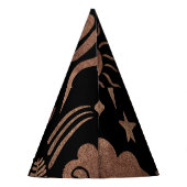 Mystieke symbolen: slang, zon, maan. feesthoedjes (Achterkant)