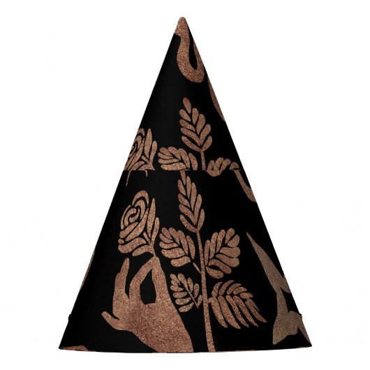 Mystieke symbolen: slang, zon, maan. feesthoedjes (Voorkant)