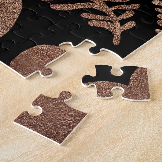 Mystieke symbolen: slang, zon, maan. legpuzzel (Zijkant)