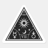 Mystieke symbolen sticker (Voorkant)