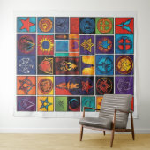 Mystieke Symbologie Wandkleed (In Situ (horizontaal))