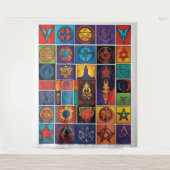 Mystieke Symbologie Wandkleed (Voorkant)