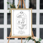 Mystieke Tarot Kaart Bachelorette Party Welkom Poster<br><div class="desc">Dit ontwerp heeft een mystiek tarotkaartontwerp met moderne lettertypen. Bekijk het hele collectie voor meer overeenkomende objecten!</div>