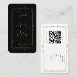 Mystieke Tarotlezer Sociaal Media Connectie QR Visitekaartje