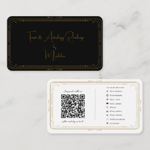 Mystieke Tarotlezer Sociaal Media Connectie QR Visitekaartje