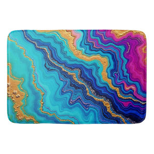 Mystieke Teal & Gouden Energie Badmat