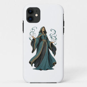 Mystieke Teal Heks Fantasie Kunst - Magische Heks Case-Mate iPhone Case