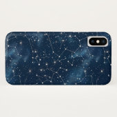 Mystieke Teal Witte Kosmische Sterren Nevel Case-Mate iPhone Case (Achterkant (horizontaal))