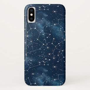 Mystieke Teal Witte Kosmische Sterren Nevel Case-Mate iPhone Case