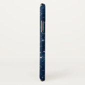 Mystieke Teal Witte Kosmische Sterren Nevel Case-Mate iPhone Case (Achterkant / rechts)