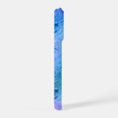 Mystieke Topaas Blauwe Glanzende Textuur iPhone Hoesje (Rechterkant)