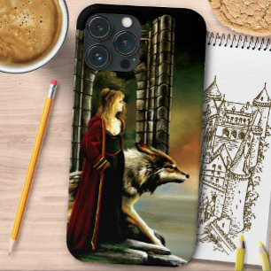 Mystieke Tovenares Wolf Bewaker Steen Portaal Case-Mate iPhone Case