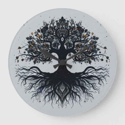 Mystieke Tree of Life Muur Klok (Voorkant)