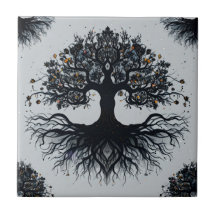Mystieke Tree of Life Tegel Art