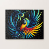 Mystieke tropische papegaai legpuzzel (Horizontaal)