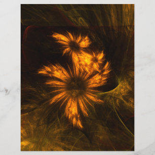 Mystieke tuin abstracte kunst flyer