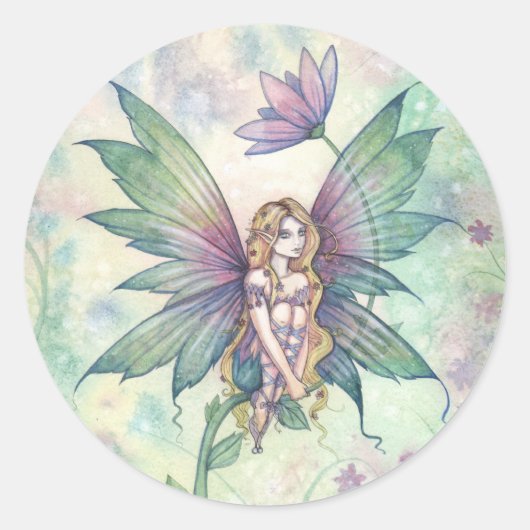 Mystieke Tuin Bloem Fee Stickers (Voorkant)