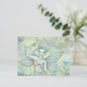 Mystieke Tuin Elf Postkaart (Staand voorkant)
