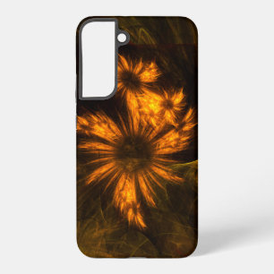 Mystieke Tuin Gouden Abstracte Fractale Kunst Samsung Galaxy Hoesje