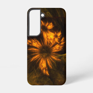 Mystieke Tuin Gouden Abstracte Fractale Kunst Samsung Galaxy Hoesje