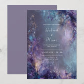 Mystieke Twilight bruiloft uitnodiging (Voorkant / Achterkant)