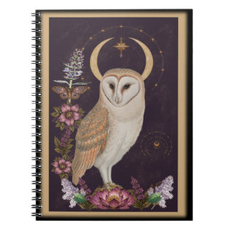 Mystieke Uil - Botanisch & Celestiaal Notitieboek
