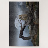 Mystieke Uil Landschap Legpuzzel (Verticaal)