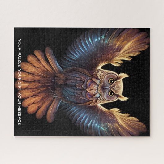 Mystieke Uil van Licht Legpuzzel (Horizontaal)