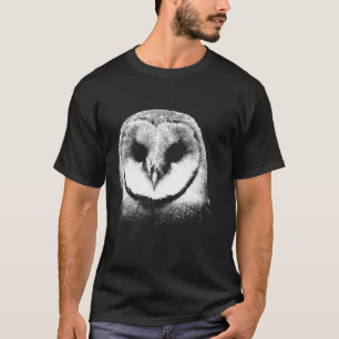 Mystieke Uil Vogel Witte Uil Hoofd Schuur Uil T-shirt