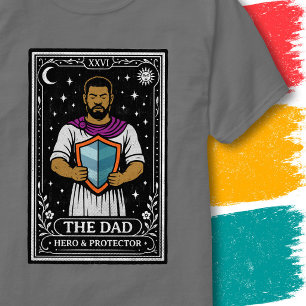 Mystieke Vader Vader Beschermer Schild Tarotkaart  T-shirt
