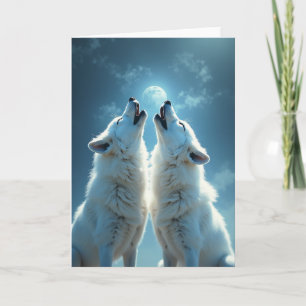 Mystieke Verjaardags Wolf Maan Kaart