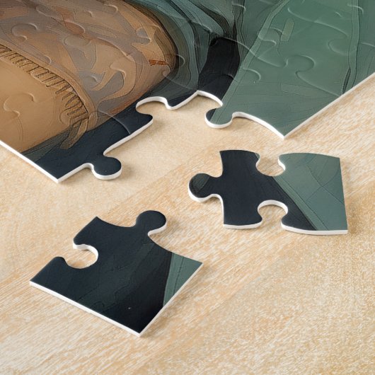 Mystieke versieringen: Gouden schoonheid Legpuzzel (Zijkant)