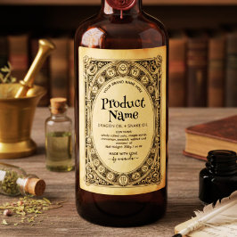 Mystieke Verticale Elixers Apotheek Stijl Labels Wijn Etiket
