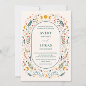 Mystieke vintage bruiloft uitnodiging (Voorkant)