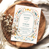 Mystieke vintage bruiloft uitnodiging