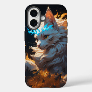 Mystieke vlam kat bekend iPhone 16 hoesje