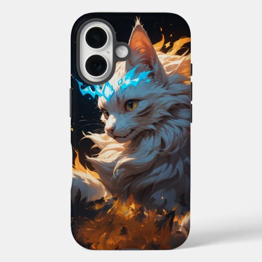 Mystieke vlam kat bekend Case-Mate iPhone case (Achterkant)