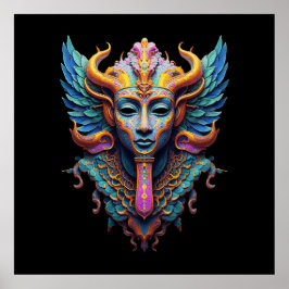 Mystieke Vleugelde Godheid Poster