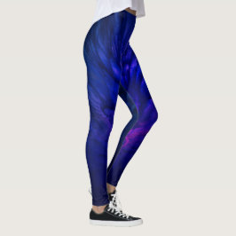 Mystieke vleugels met diepblauwe veren leggings