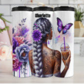 Mystieke vlinder getatoeëerd koffie moment thermosbeker