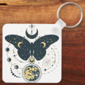Mystieke vlinder Sleutelhanger (Achterkant)