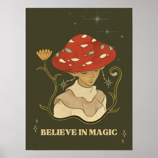 Mystieke Vlinder Tuin Poster (Voorkant)