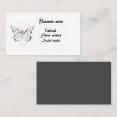 Mystieke vlinder visitekaartje (Voorkant / Achterkant)