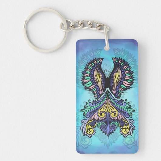 Mystieke vlindergeest sleutelhanger (Voorkant)