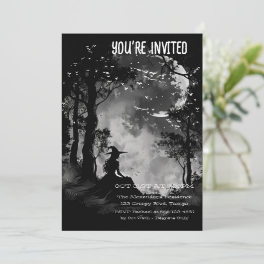 Mystieke Volle Maan Aanpassing Kaart (Staand voorkant)