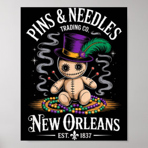 Mystieke Voodoo Pop New Orleans Ns En Naalden Ar Poster