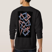 Mystieke Vormen Abstract Symbool Sweatshirt (Achterkant)